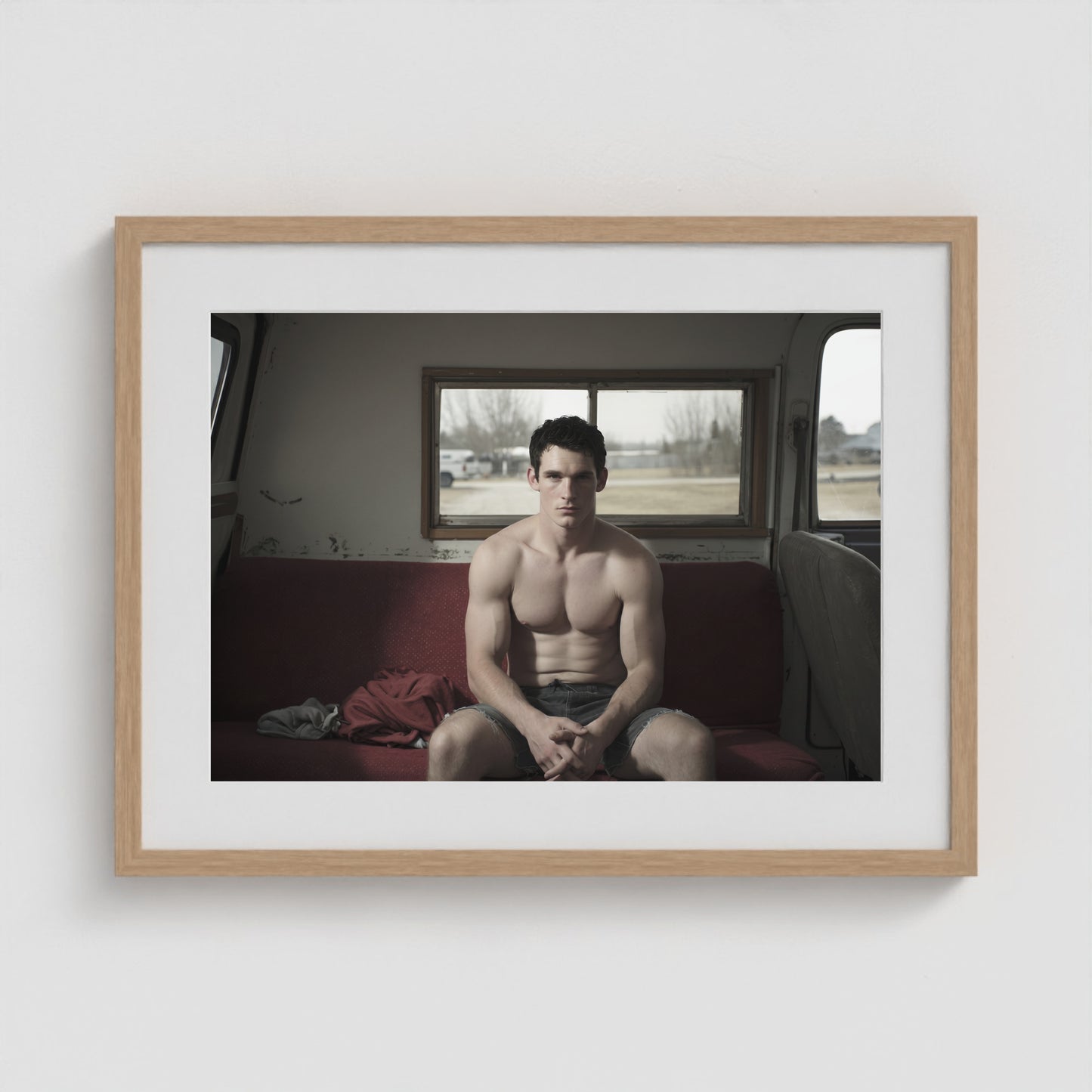 Farm Boy 24x18 Natural Landscape Box Frame