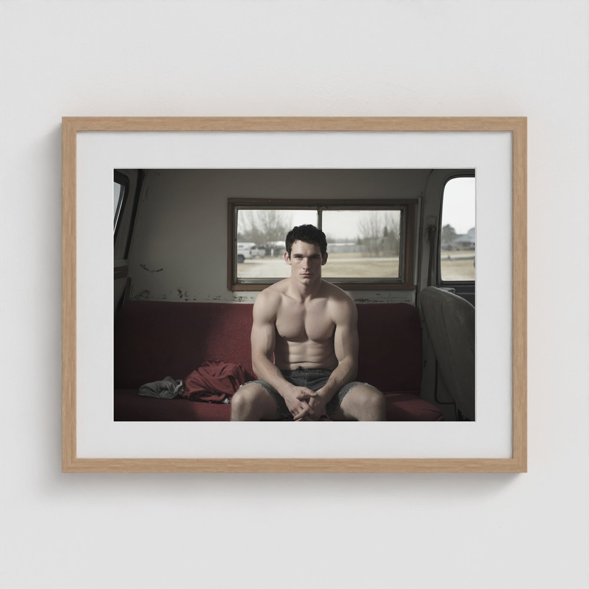 Farm Boy 24x18 Natural Landscape Box Frame