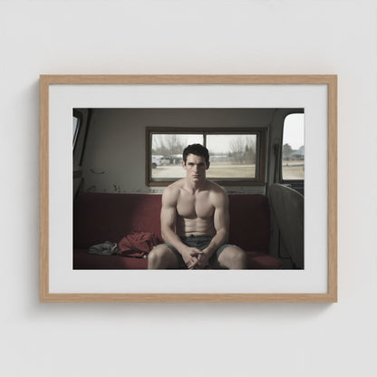 Farm Boy 24x18 Natural Landscape Box Frame