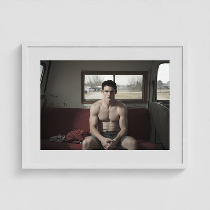 Farm Boy 24x18 White Landscape Box Frame