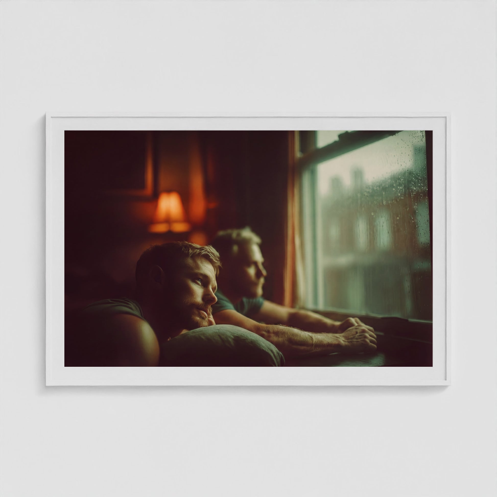 Fellow Travelers - No. 2 60x40 White Landscape Box Frame