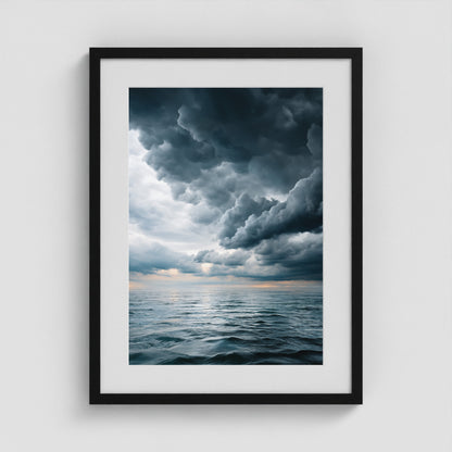 Fire Island Storm 18x24 Black Portrait Box Frame