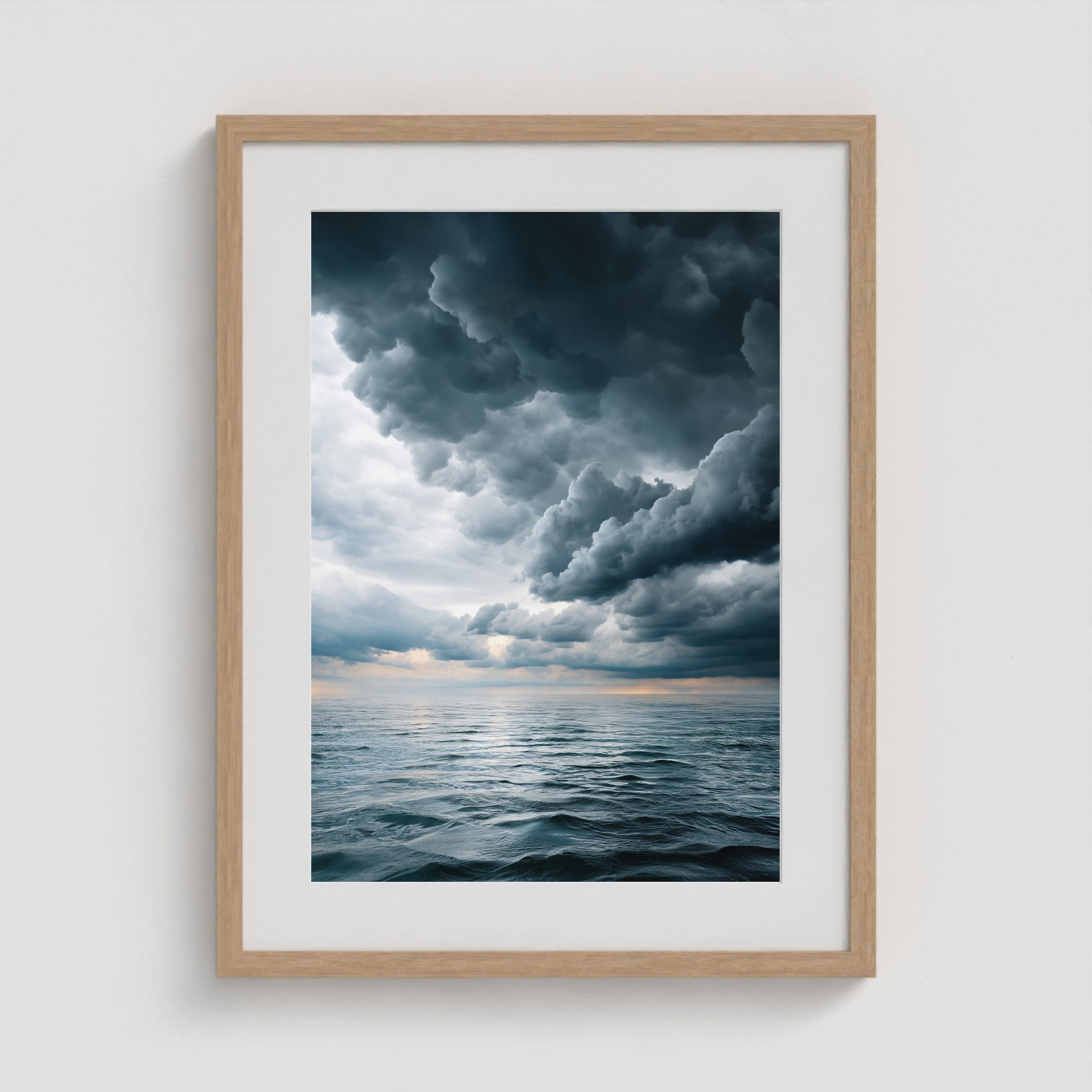 Fire Island Storm 18x24 Natural Portrait Box Frame