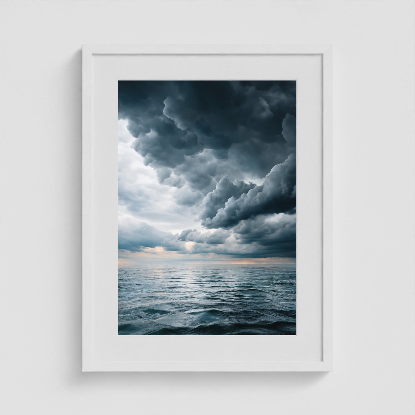 Fire Island Storm 18x24 White Portrait Box Frame
