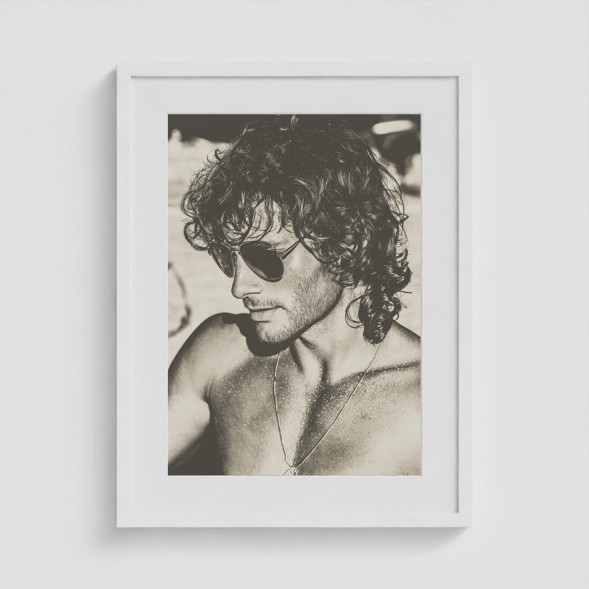 Fire Island Vintage - No. 1 18x24 White Portrait Box Frame