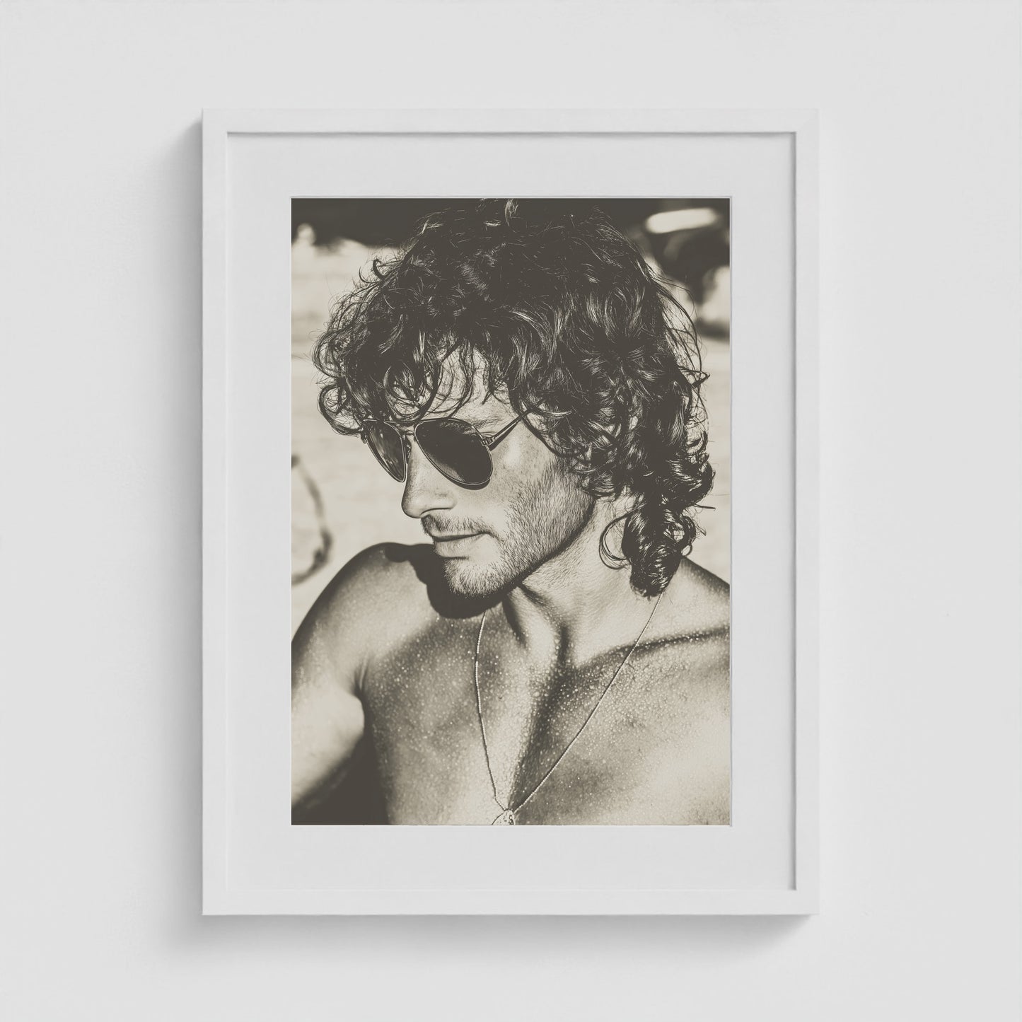 Fire Island Vintage - No. 1 18x24 White Portrait Box Frame