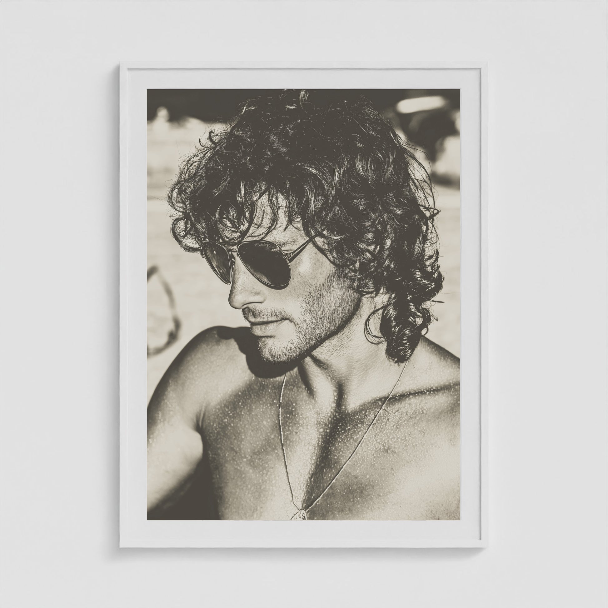 Fire Island Vintage - No. 1 36x48 White Portrait Box Frame