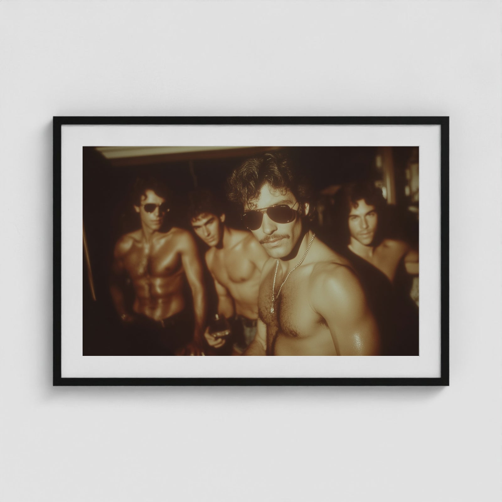 Fire Island Vintage - No. 6 36x24 Black Landscape Box Frame