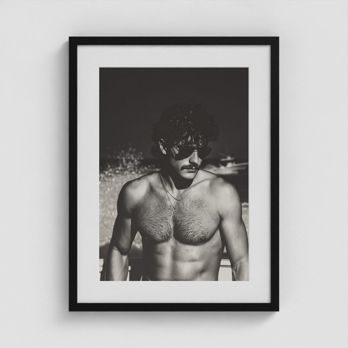 Fire Island Vintage - No. 7 18x24 Black Portrait Box Frame