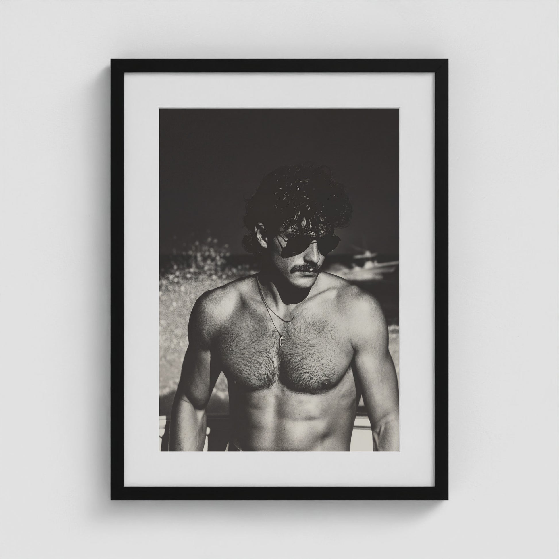 Fire Island Vintage - No. 7 18x24 Black Portrait Box Frame