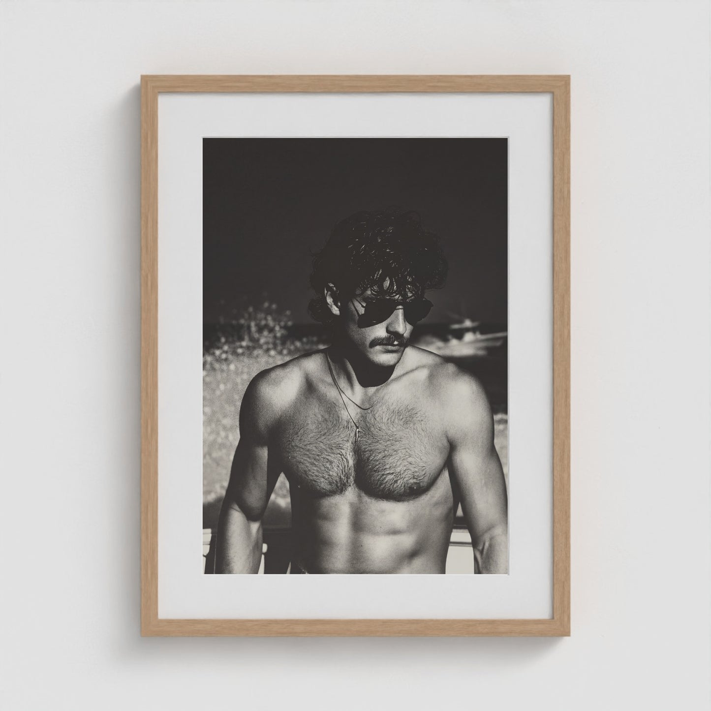 Fire Island Vintage - No. 7 18x24 Natural Portrait Box Frame