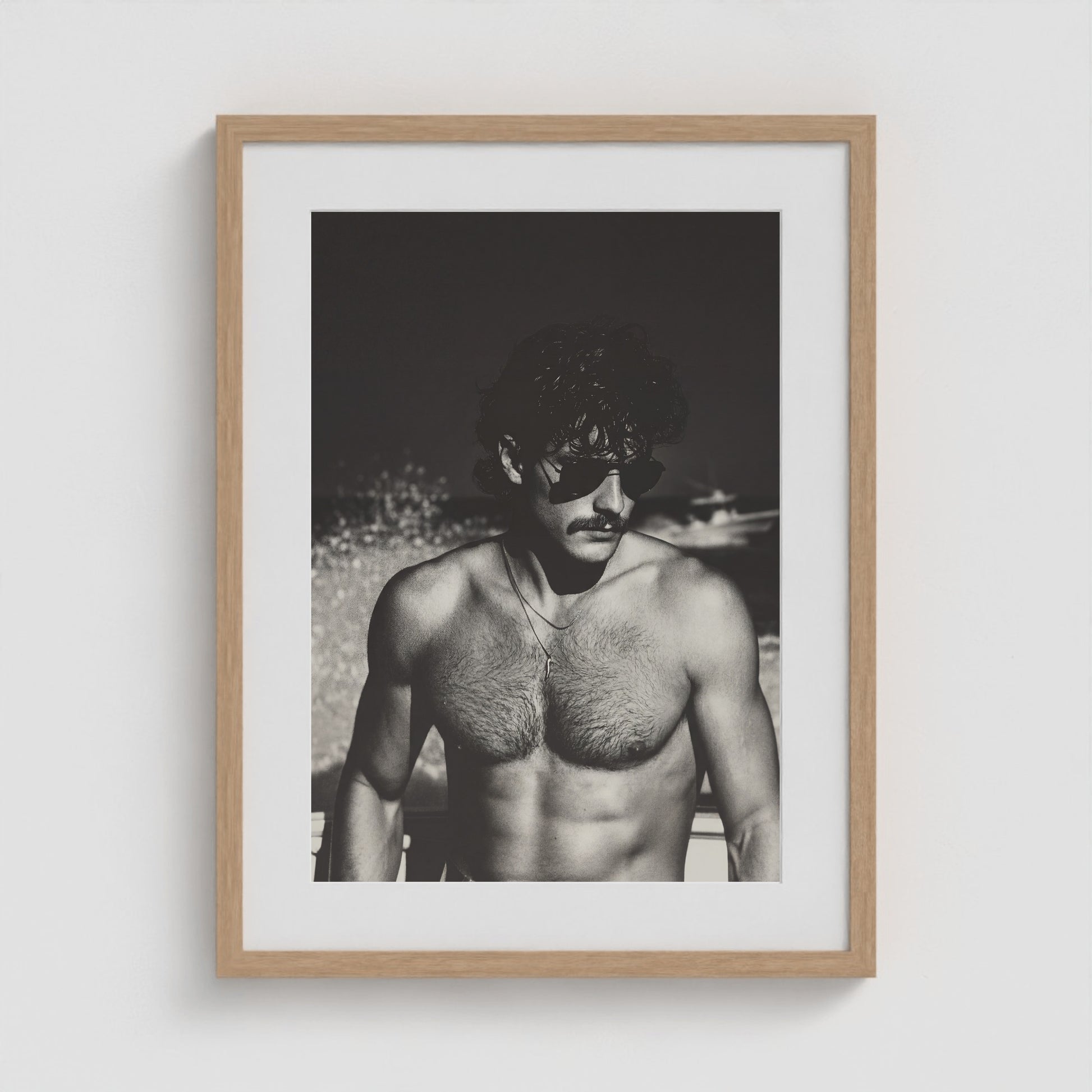 Fire Island Vintage - No. 7 18x24 Natural Portrait Box Frame