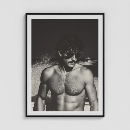 Fire Island Vintage - No. 7 36x48 Black Portrait Box Frame