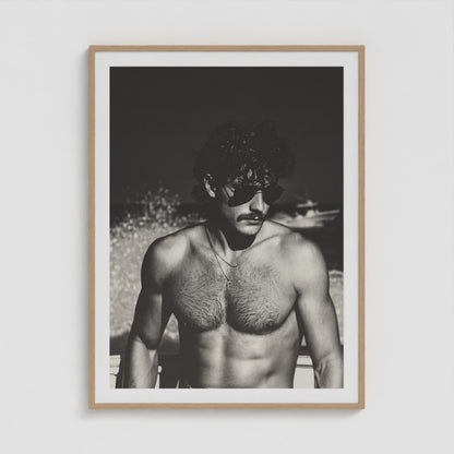 Fire Island Vintage - No. 7 36x48 Natural Portrait Box Frame