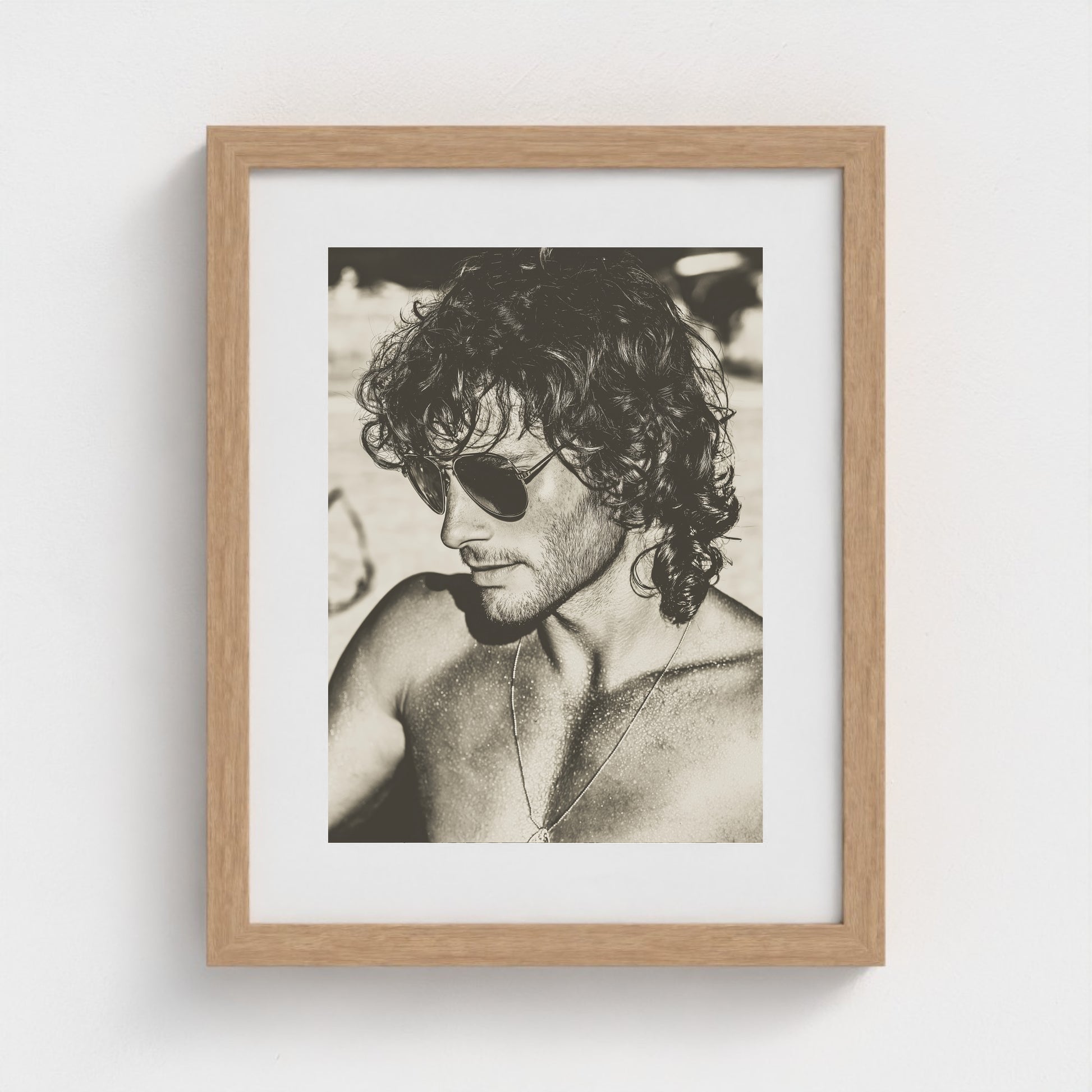 Fire Island Vintage No.1 11x14 Natural Portrait Mockup
