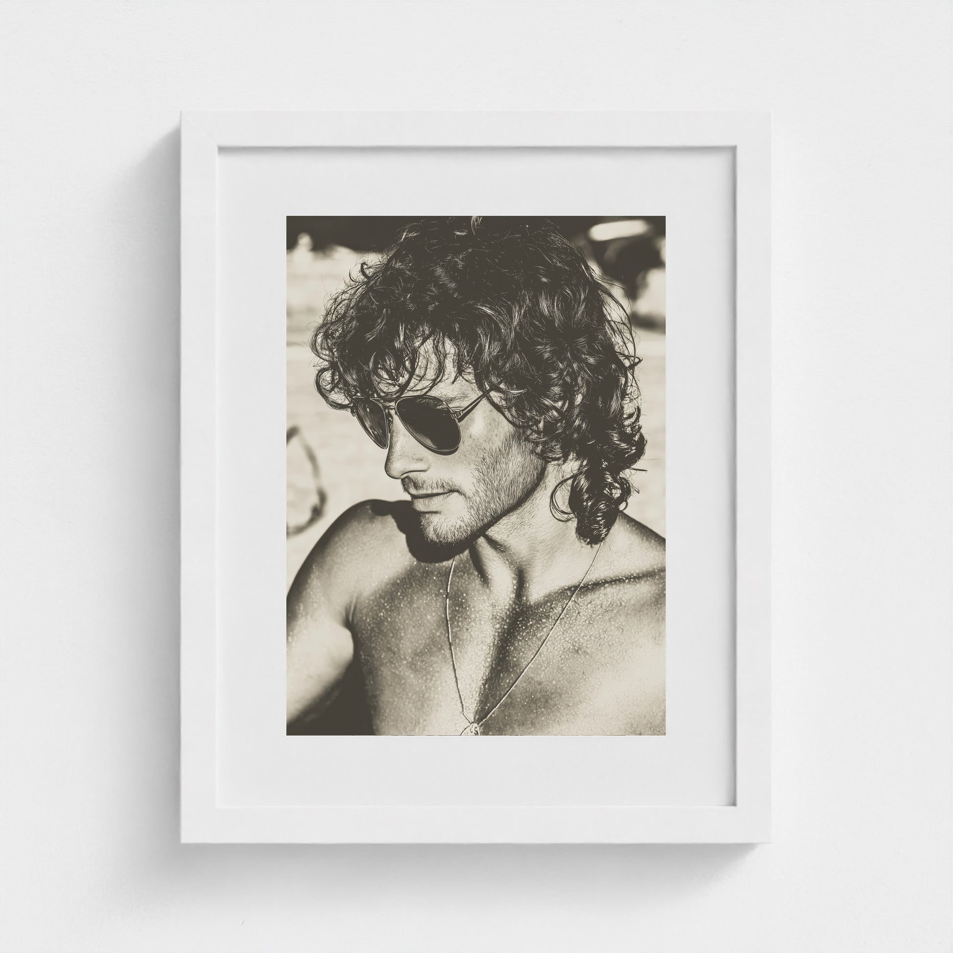 Fire Island Vintage No.1 11x14 White Portrait Mockup