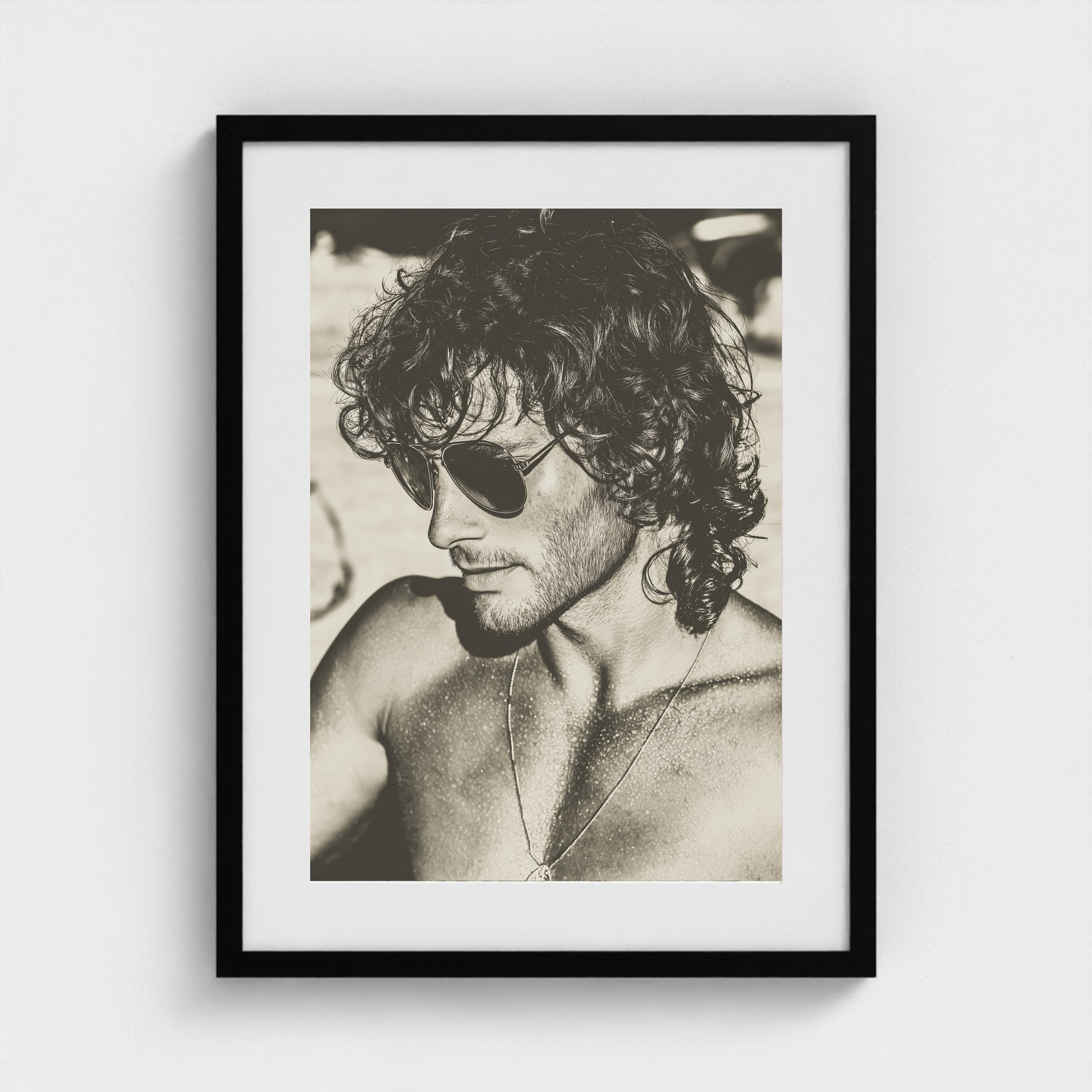 Fire Island Vintage No.1 18x24 Black Portrait Mockup