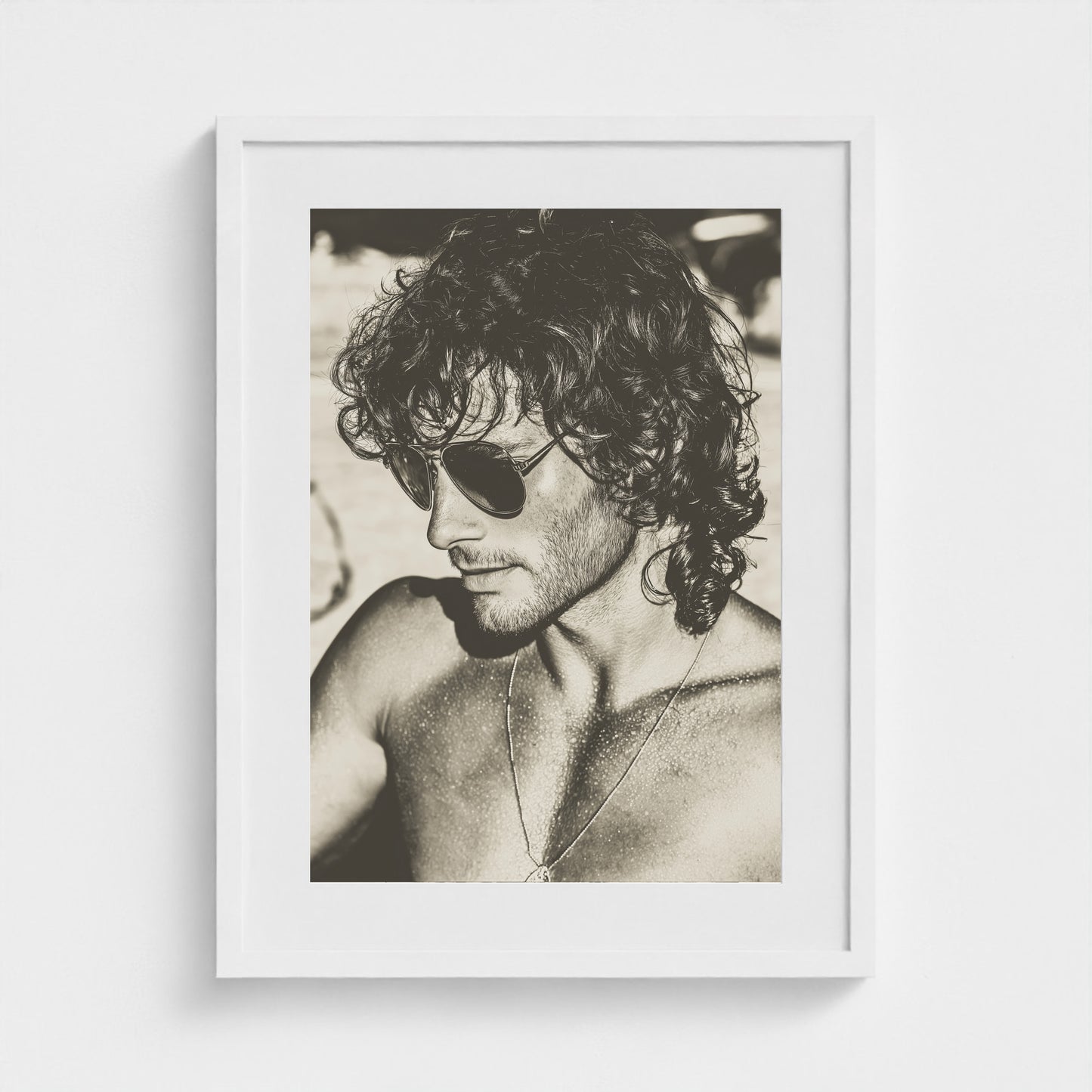 Fire Island Vintage No.1 18x24 White Portrait Mockup