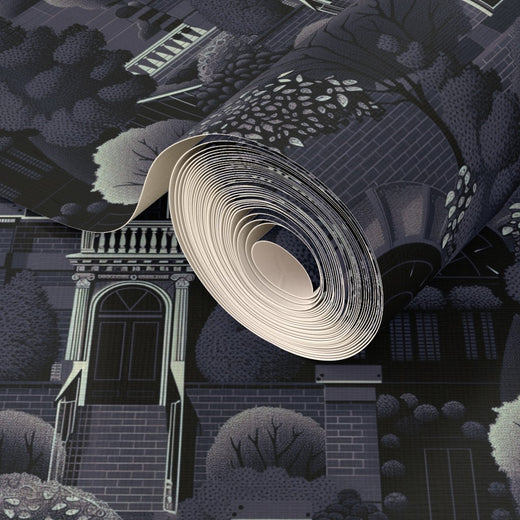 Woven grass cloth detail for Uptown Architectural Wallpaper in Sage