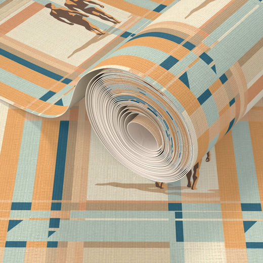 Close-up perspective of the grasscloth option, emphasizing its rich texture and warmth.