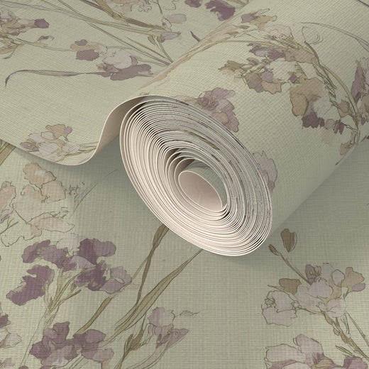 Alternate view of Purple Statice Wallpaper | Provenance & Patina