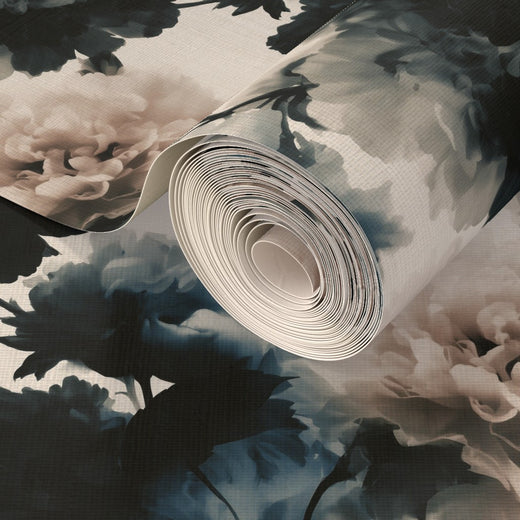 Lifestyle view of Modern Peonies Wallpaper | Provenance & Patina
