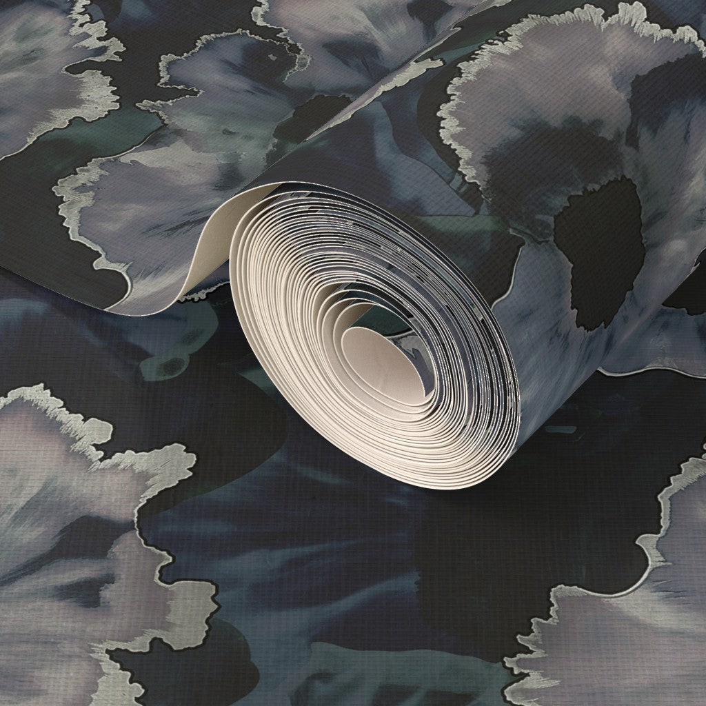 Lifestyle view of Abstract Peonies Wallpaper | Provenance & Patina
