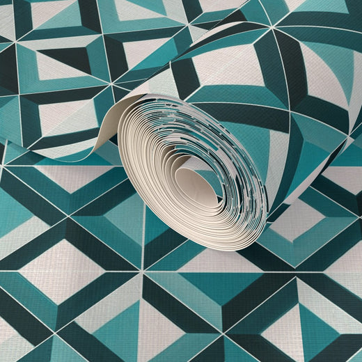 Textured detail of the natural fibers on Ponti Beige grass cloth