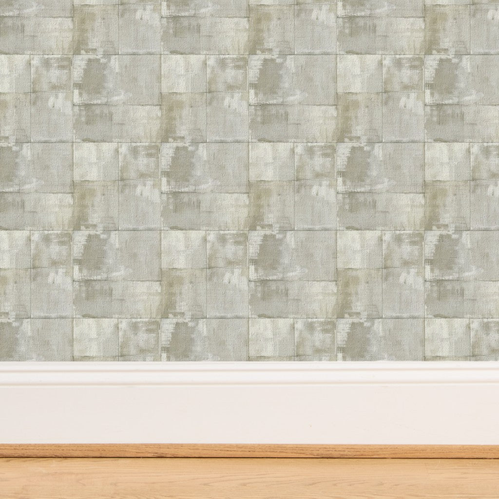 Woven natural fibers showing the organic texture of the grass cloth wallpaper option.