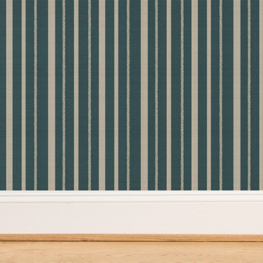 Detail view showing the organic woven texture of the natural grasscloth backing