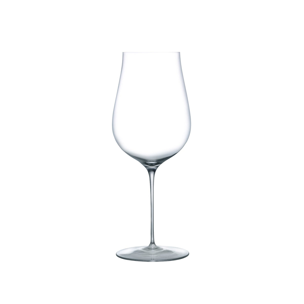 Sleek profile of the Ghost Zero Tulip lead-free crystal white wine glass showing its delicate, tapered bowl.