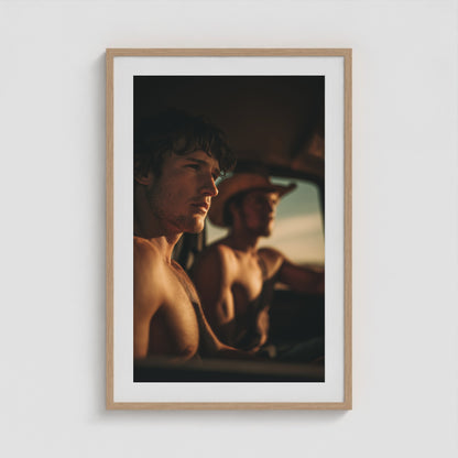 Golden Hour 24x36 Natural Portrait Box Frame