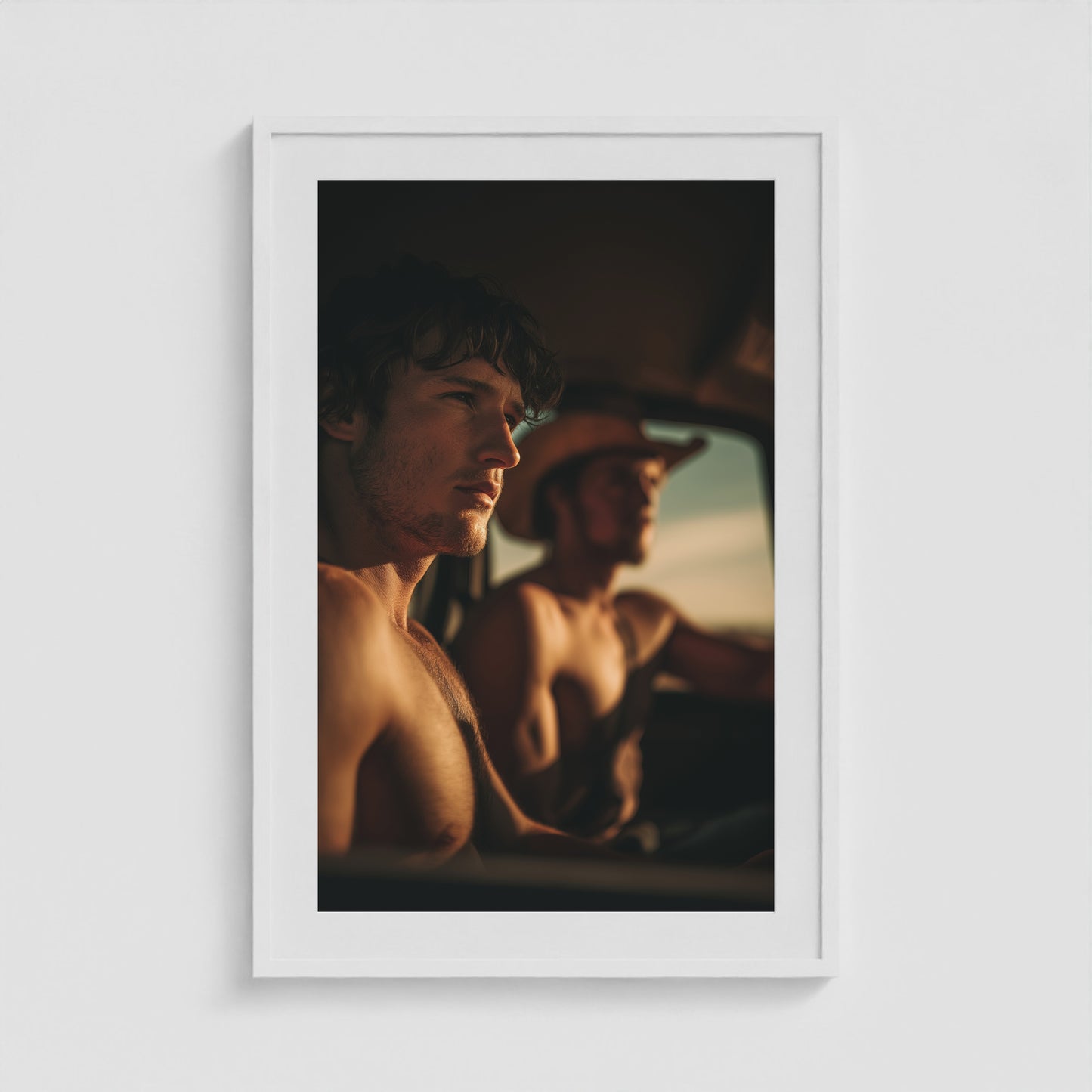 Golden Hour 24x36 White Portrait Box Frame