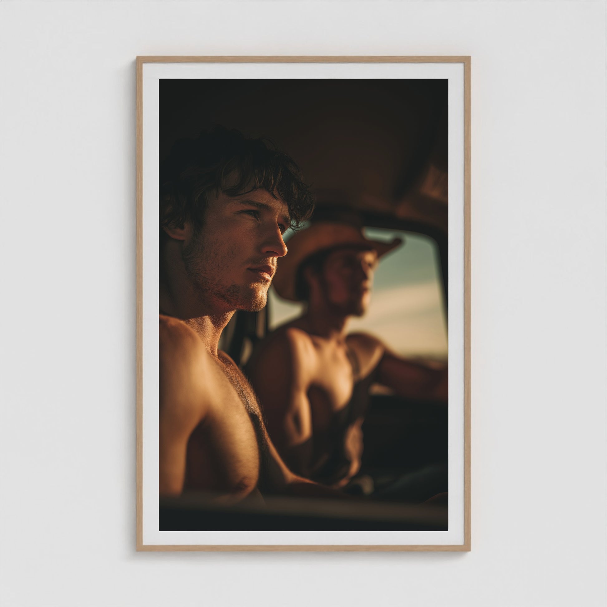 Golden Hour 40x60 Natural Portrait Box Frame