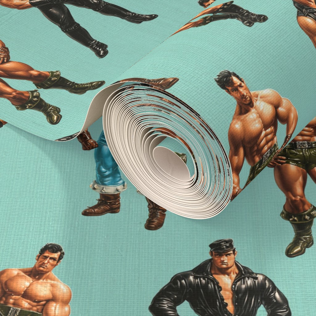 The organic weave texture of our luxury grasscloth wallpaper option.