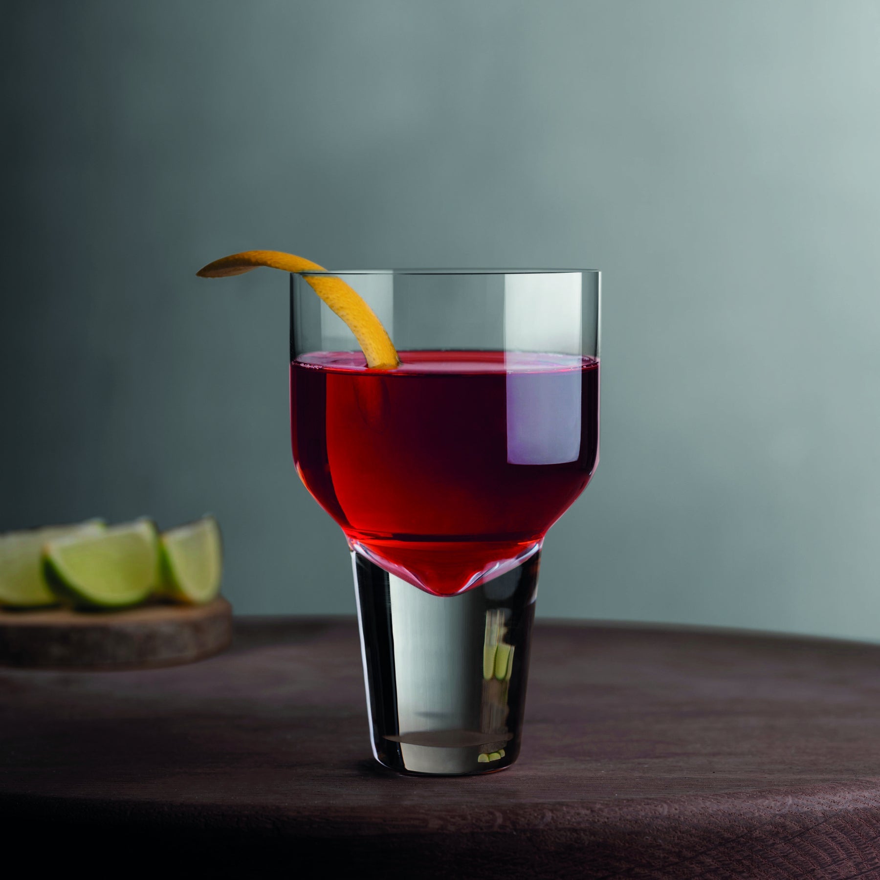 Close up detail of Gravity set of 2 Cocktail Glasses Medium - Luxury Coupe glass | Provenance & Patina