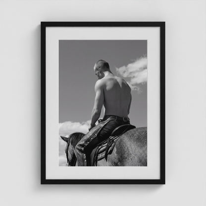 Horseback - No. 2 18x24 Black Portrait Box Frame