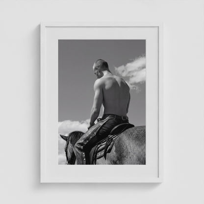 Horseback - No. 2 18x24 White Portrait Box Frame