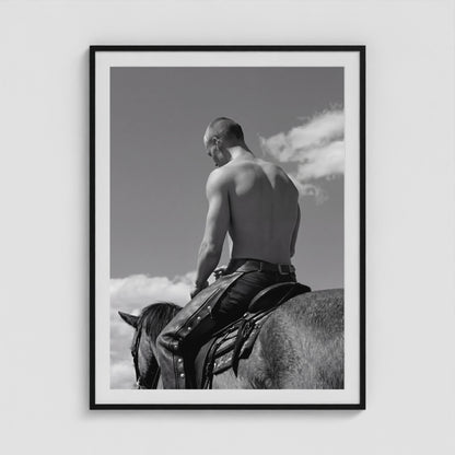 Horseback - No. 2 36x48 Black Portrait Box Frame