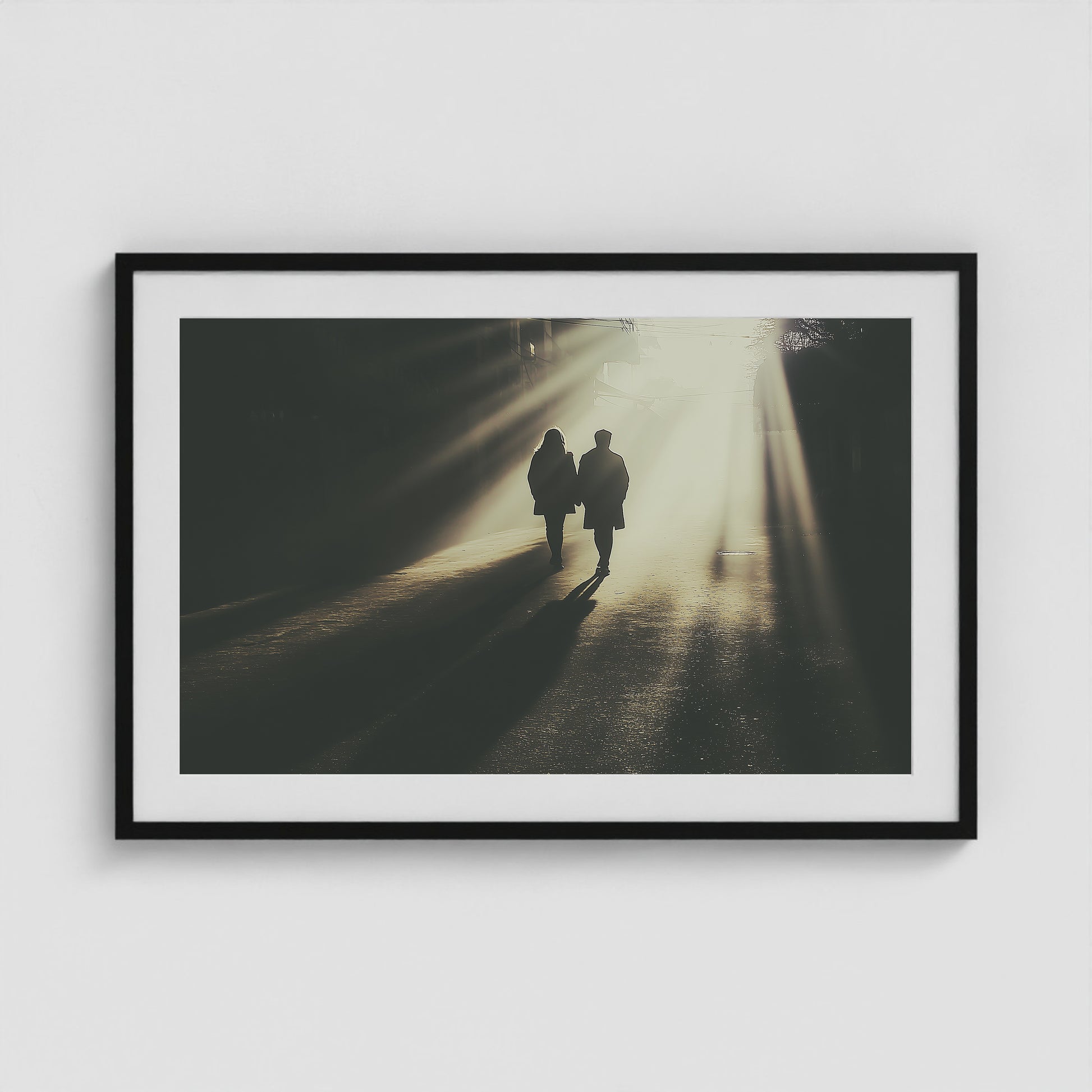 Into the Light 36x24 Black Landscape Box Frame