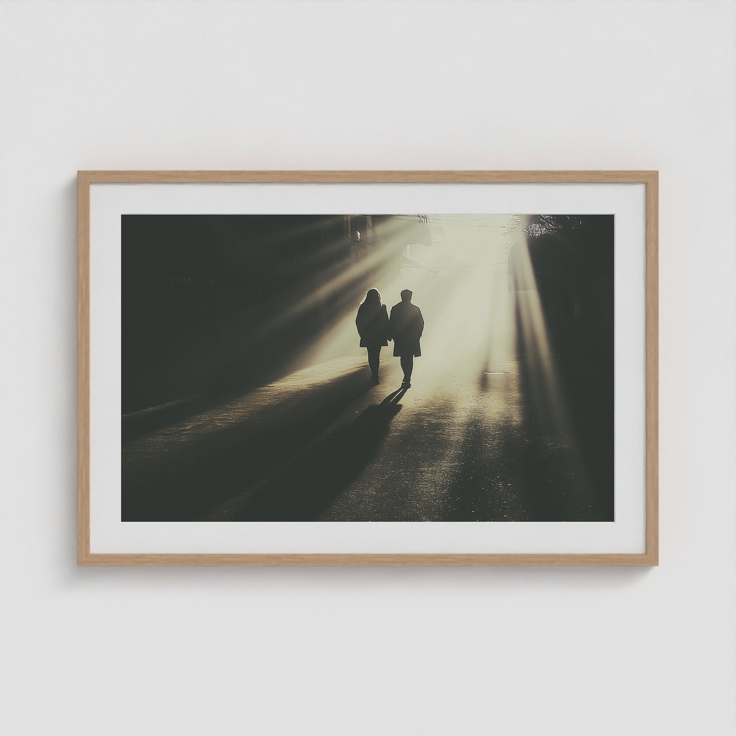 Into the Light 36x24 Natural Landscape Box Frame