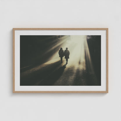 Into the Light 36x24 Natural Landscape Box Frame