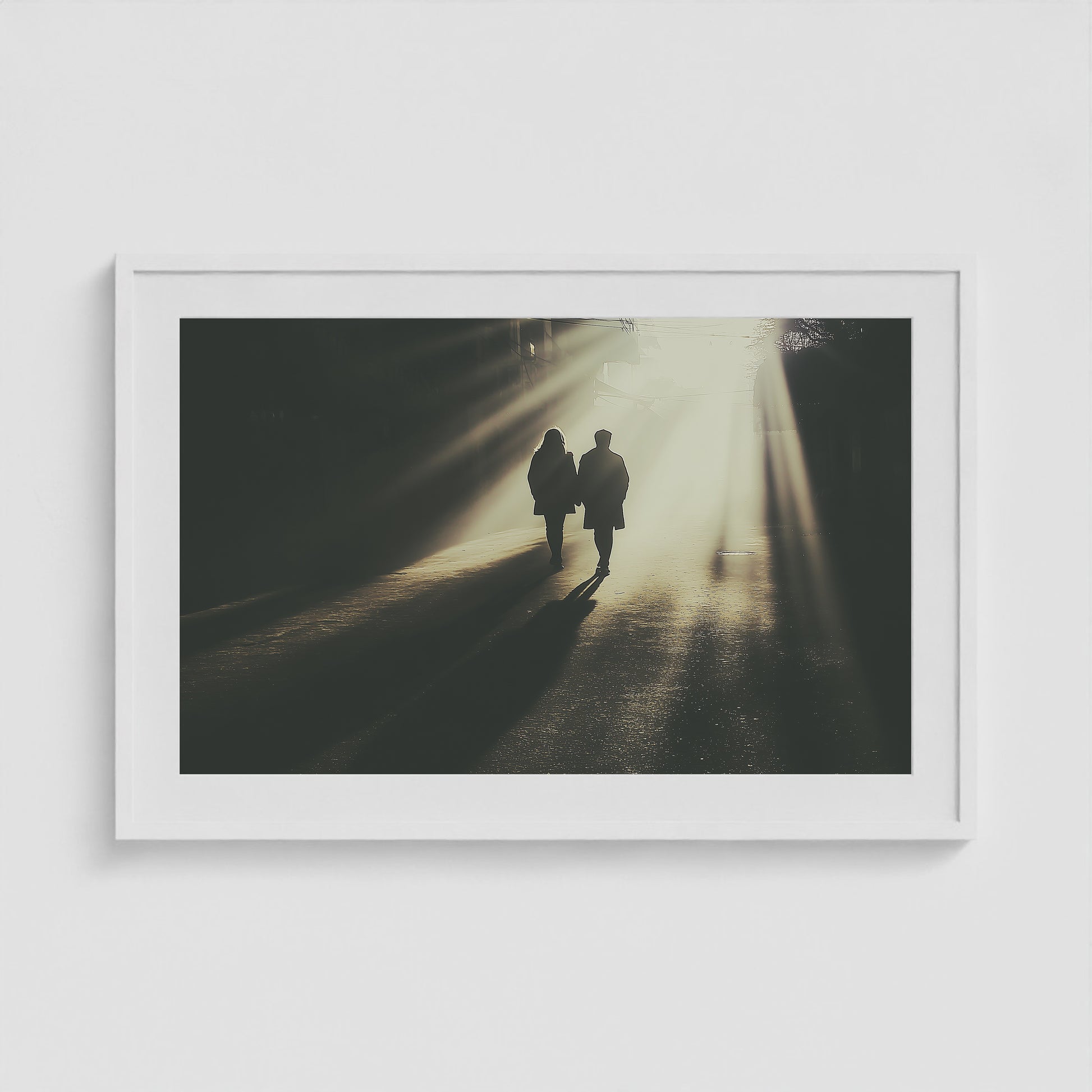 Into the Light 36x24 White Landscape Box Frame