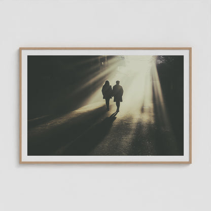 Into the Light 60x40 Natural Landscape Box Frame