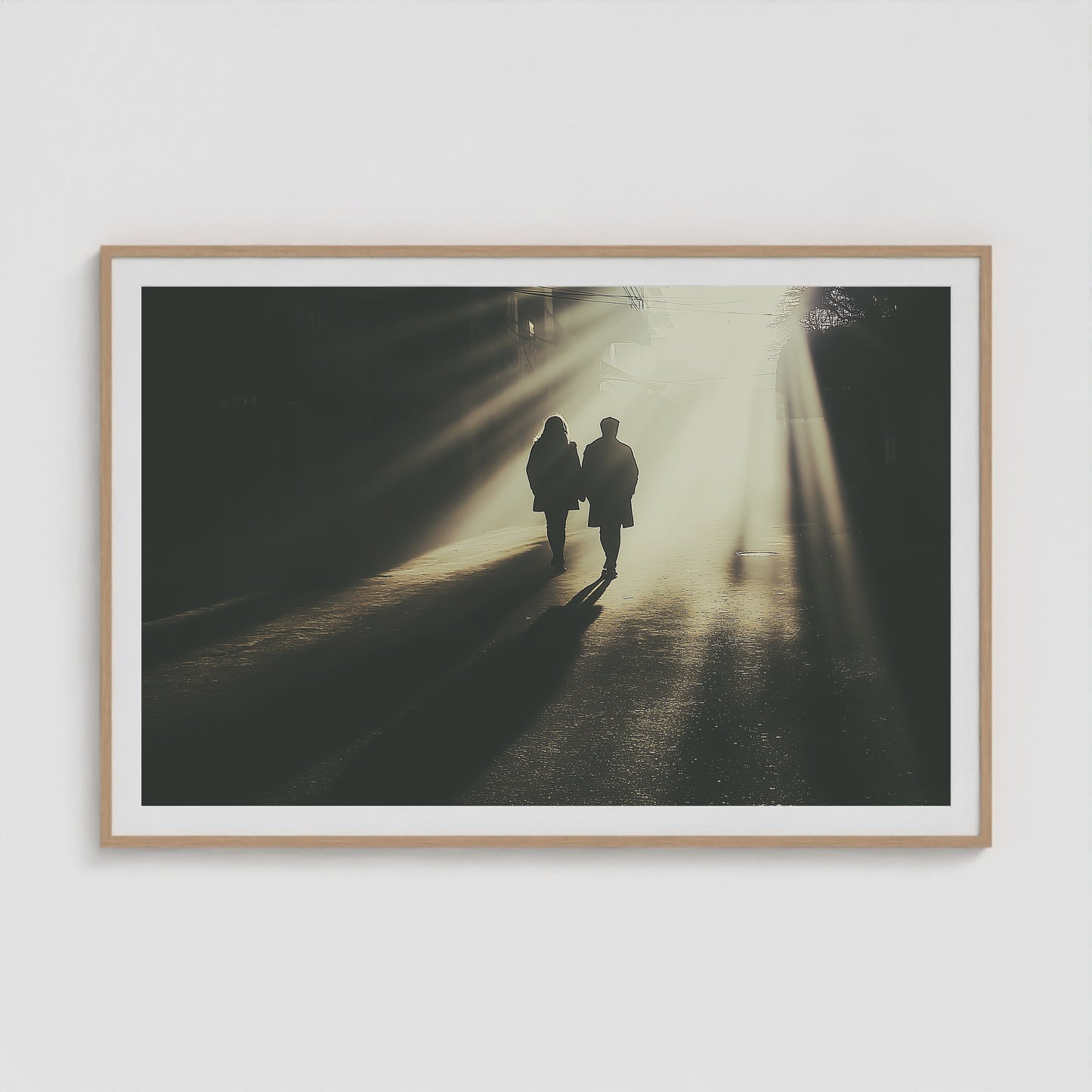 Into the Light 60x40 Natural Landscape Box Frame