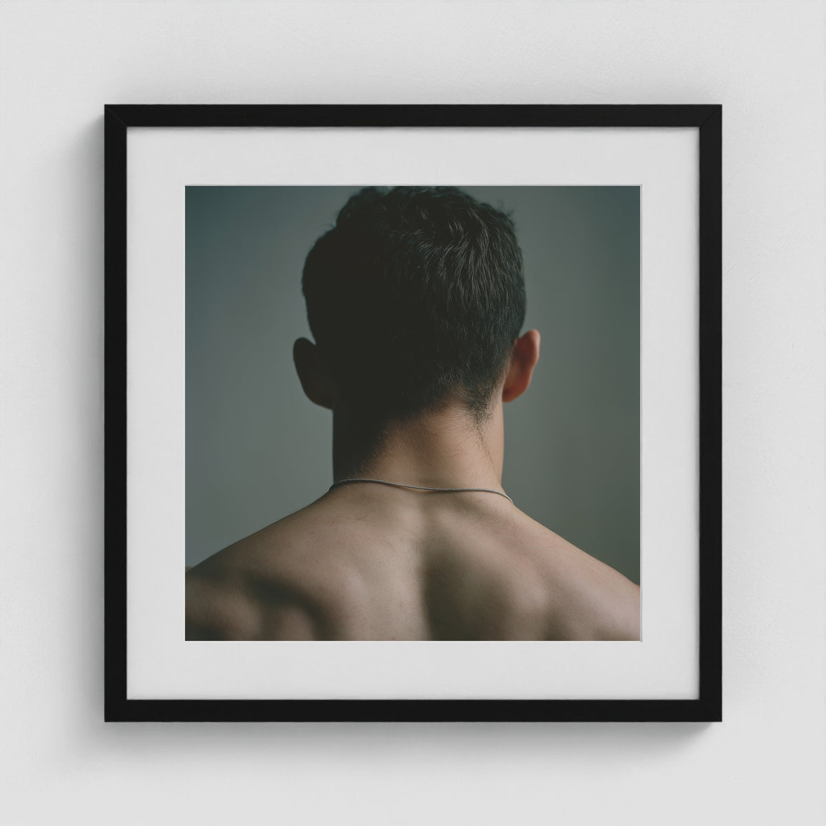Jet Black Form 20x20 Black Square Box Frame