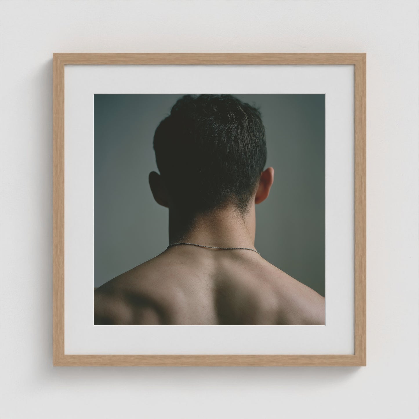 Jet Black Form 20x20 Natural Square Box Frame