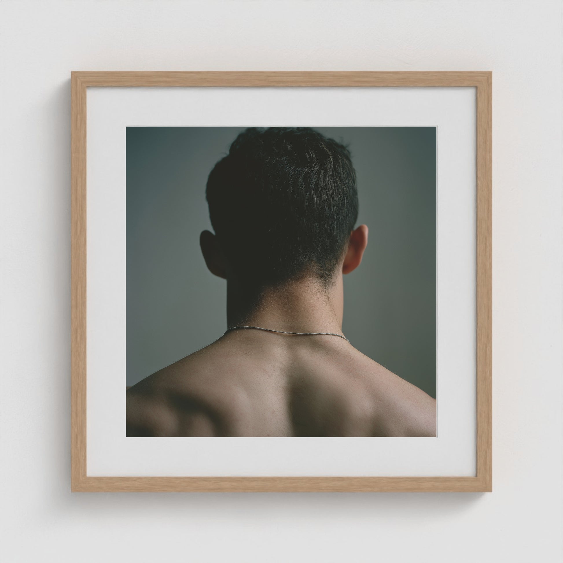 Jet Black Form 20x20 Natural Square Box Frame