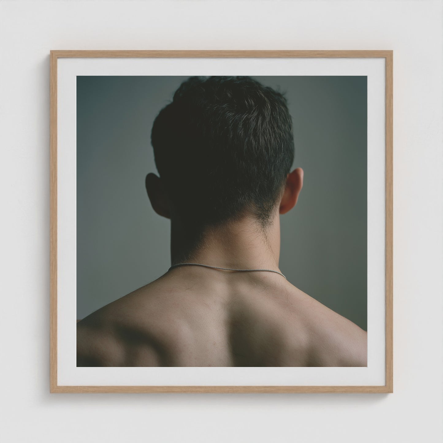 Jet Black Form 36x36 Natural Square Box Frame