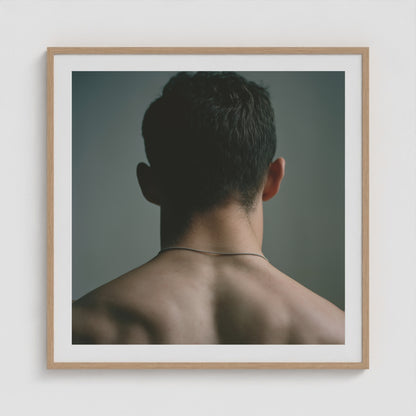 Jet Black Form 36x36 Natural Square Box Frame